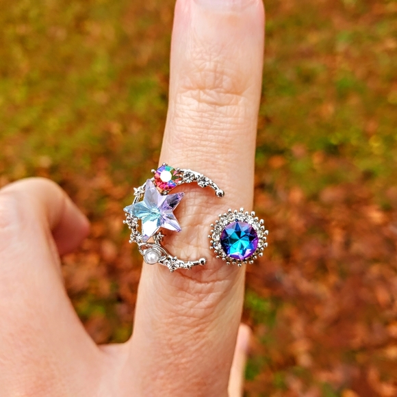 Constellation Galaxy Multi Color Gem Ring - Picture 10 of 14